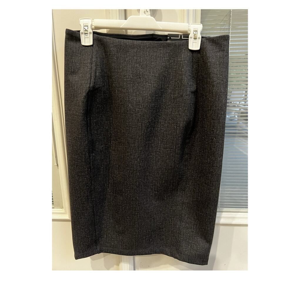 Liverpool Los Angeles Grey Tweed Pencil Skirt Women's 8/29 Stretch Career NWT